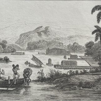 New Guinea Papua Havre-Dore Antique Engraving 1836 PAPOUASIE Nouvelle-Guinée