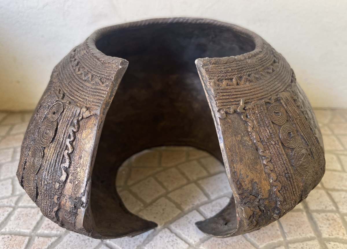Baule Nga Ngbli Bronze Anklet Ivory Coast African Art 3.34 kg – Image 7