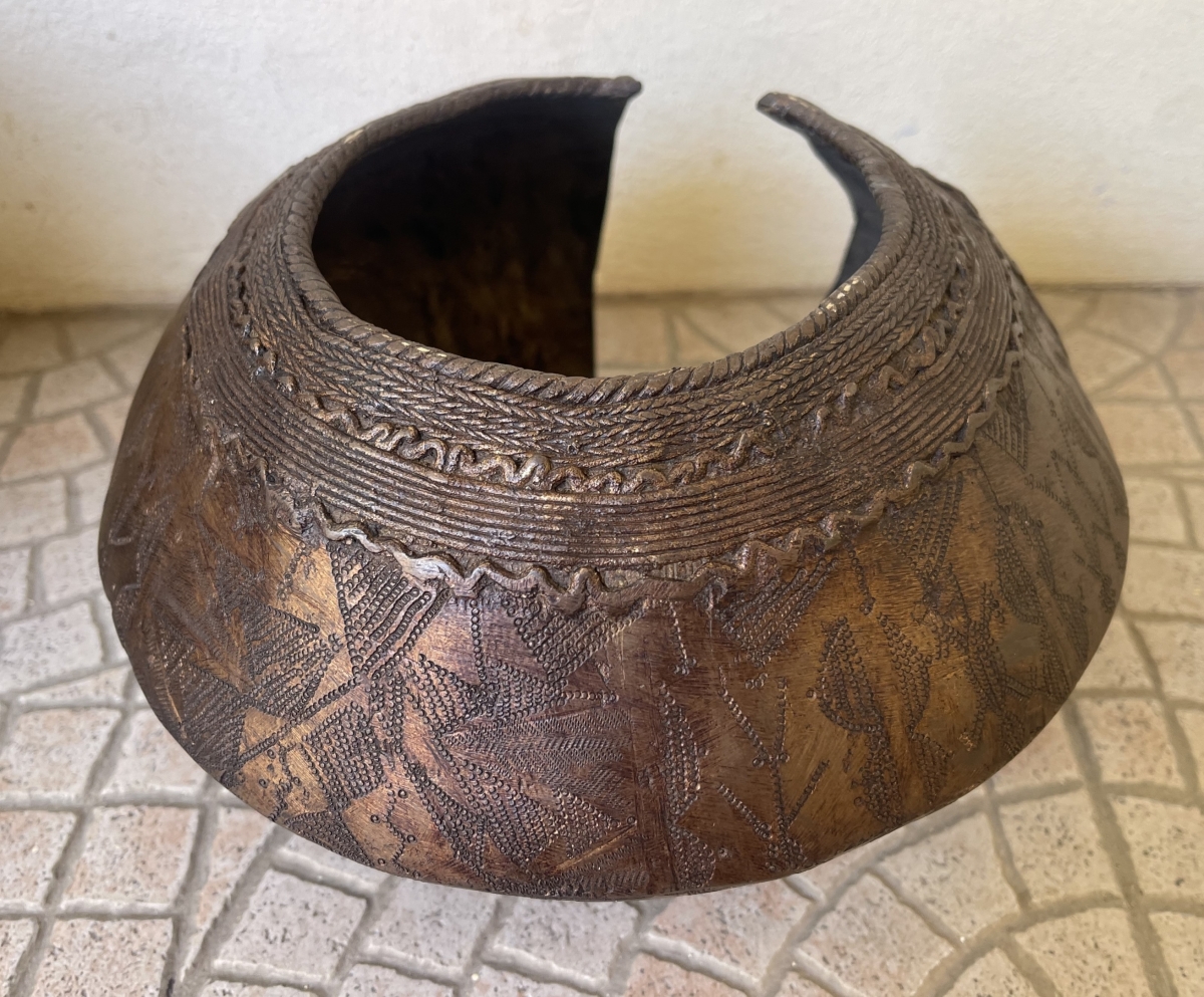Baule Nga Ngbli Bronze Anklet Ivory Coast African Art 3.34 kg – Image 4