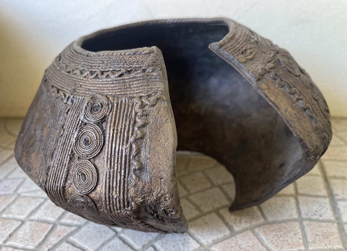 Baule Nga Ngbli Bronze Anklet Ivory Coast African Art 3.34 kg – Image 2