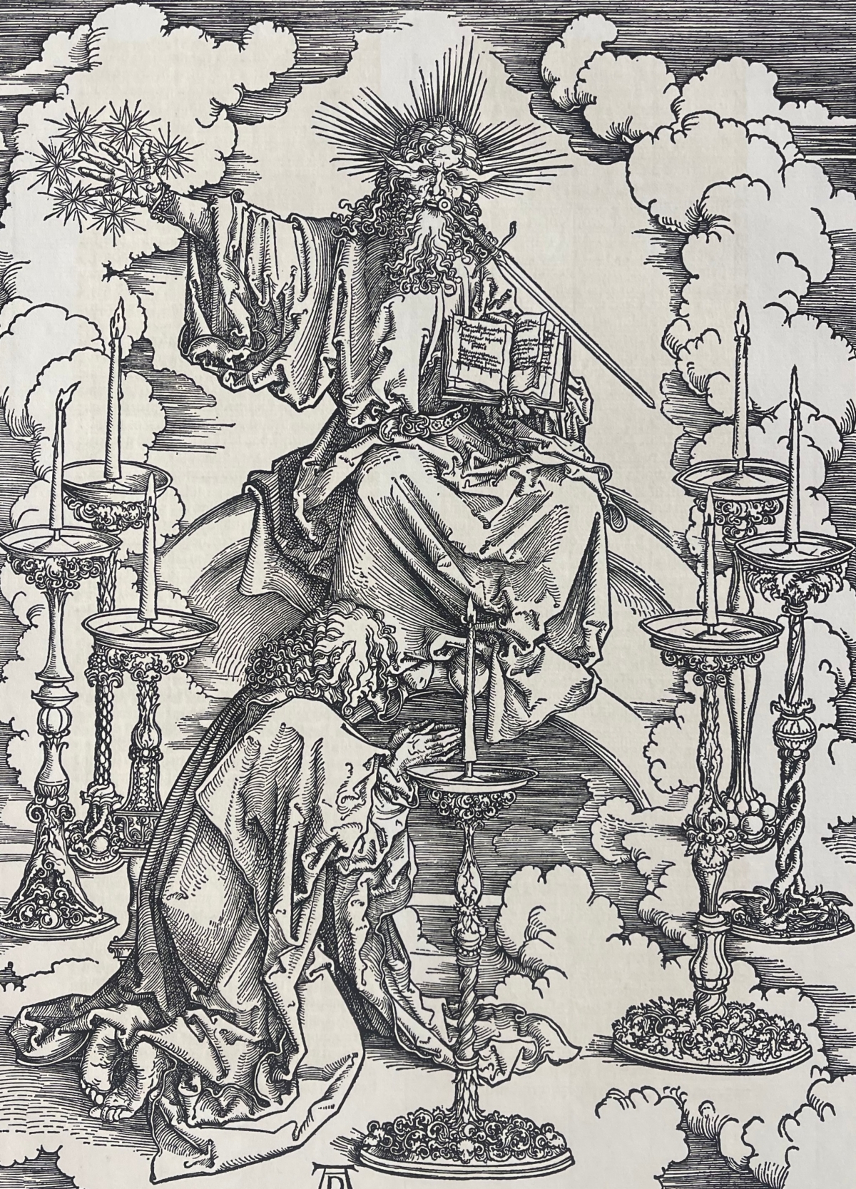 Albrecht Dürer – Apocalypse – Vision of the Seven Candlesticks c.1900 Facsimile – Image 3
