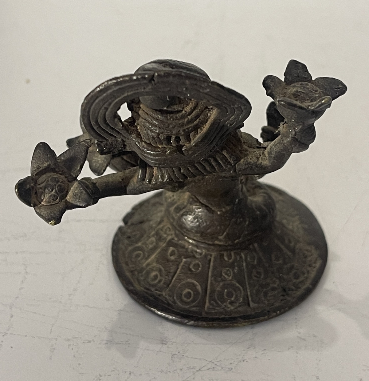 Indian Dhokra Bronze Lakshmi Goddess Bastar Tribal Art Lost Wax Figure – Image 6