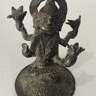 Indian Dhokra Bronze Lakshmi Goddess Bastar Tribal Art Lost Wax Figure