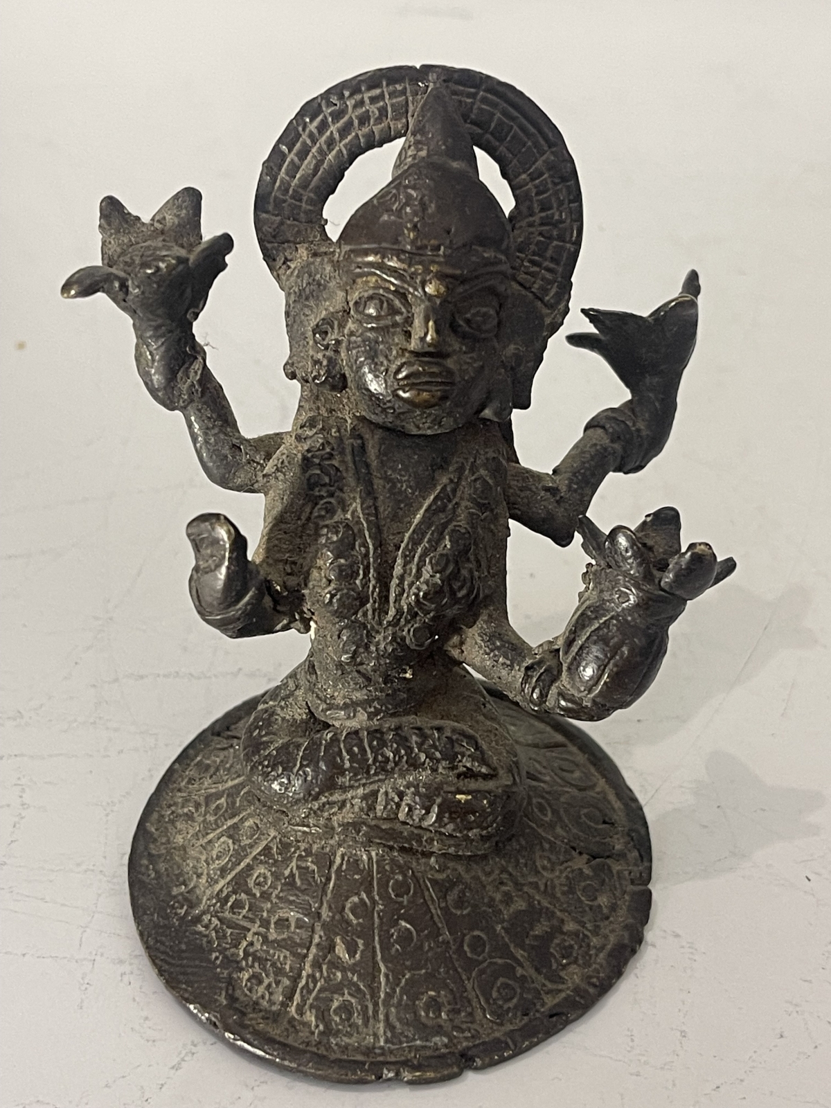 Indian Dhokra Bronze Lakshmi Goddess Bastar Tribal Art Lost Wax Figure