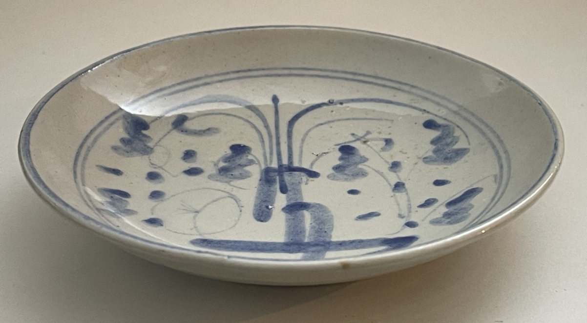 Chinese Zhangzhou Swatow Blue and White Dish – Late Ming 17th Century China – Image 6
