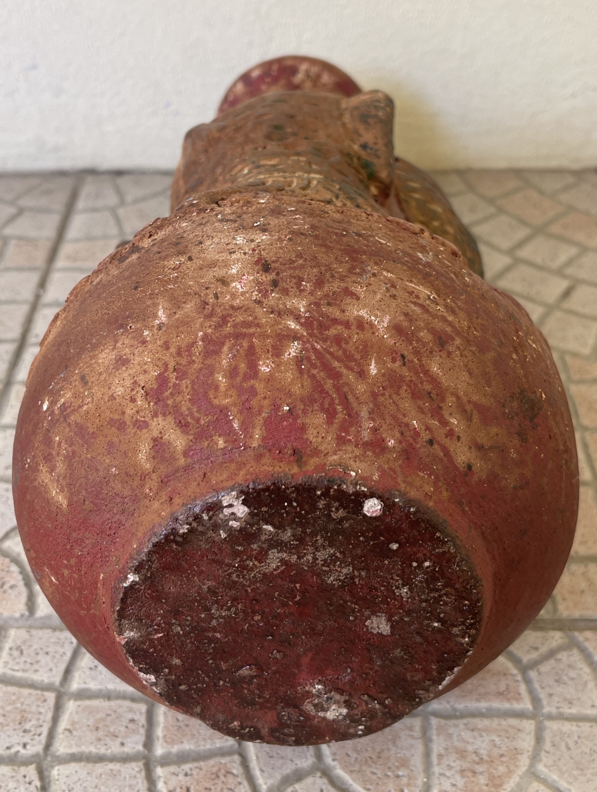 Vietnam Phu Lang Pottery Fish Vase Antique Folk Ceramic 33 cm Viêt Nam – Image 3