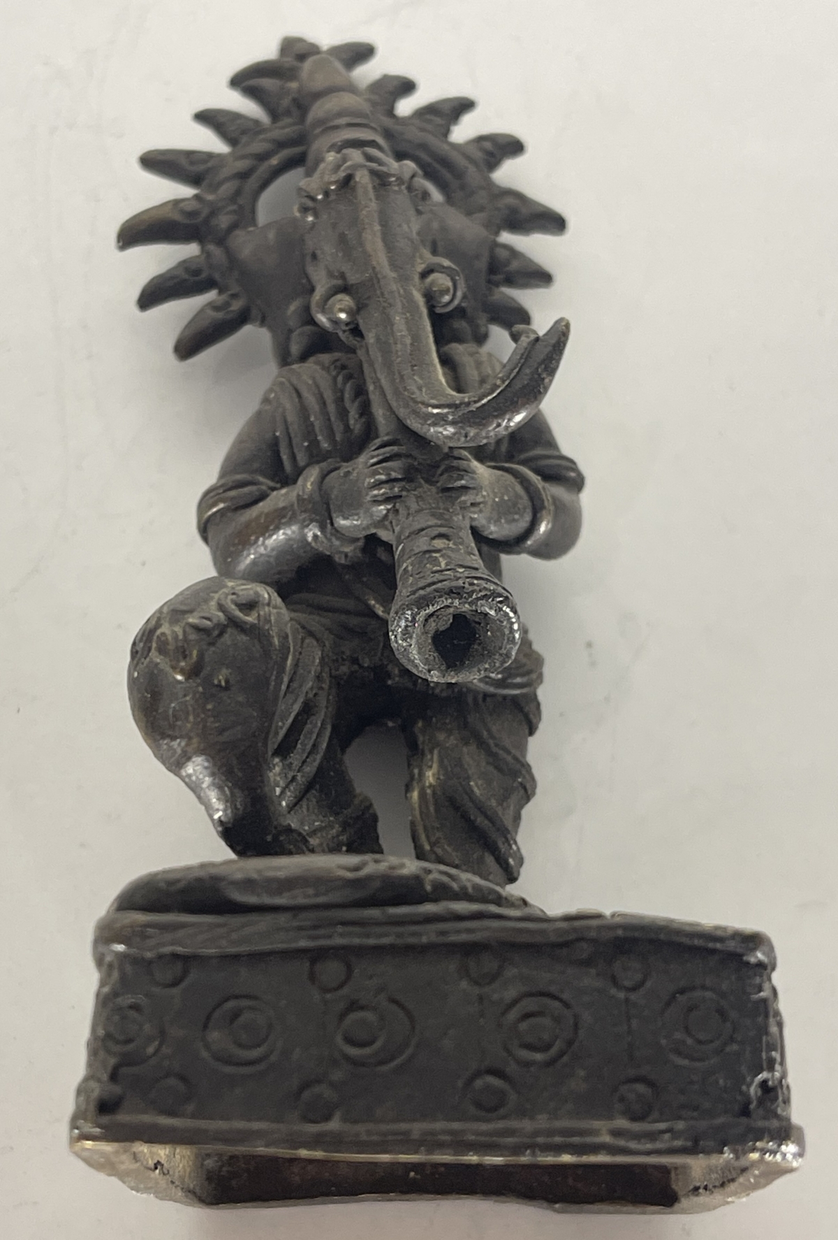 Ganesha Cobra Snake Charmer Bastar Bronze India Hindu Tribal Art 19th C Inde – Image 4