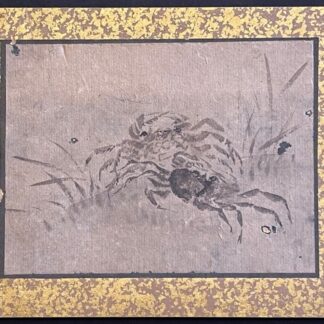 Japan Edo 17th–18th C. Crab Mushi Painting Japanese Art Japon