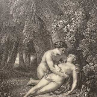The Awakening of Eve after Gustave Doré 1874 Adam Eve Engraving France French