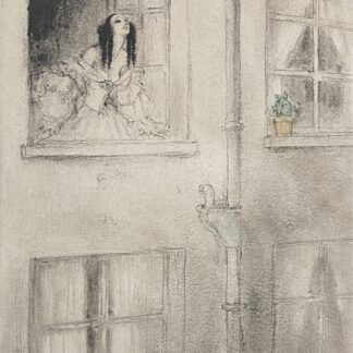 Partager Louis Icart Marguerite at the Window Art Deco Etching c.1920 Paris France