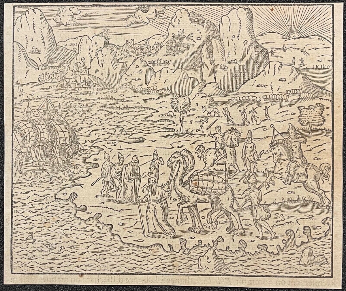 Syria André Thevet 1575 Muslim Merchants Camel Woodcut 16th C Syrie – Image 3