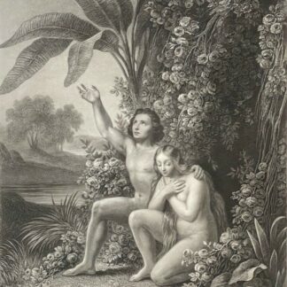 Gustave Doré Paradise Lost The Prayer Adam and Eve 1863 Engraving French France