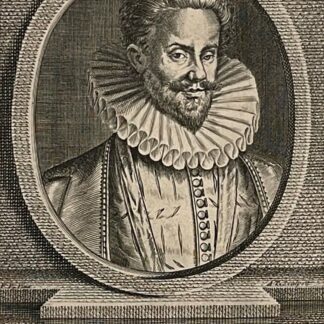 Emmanuel Duke of Mercœur Portrait Antique Engraving 18th Century Brittany Catholic League