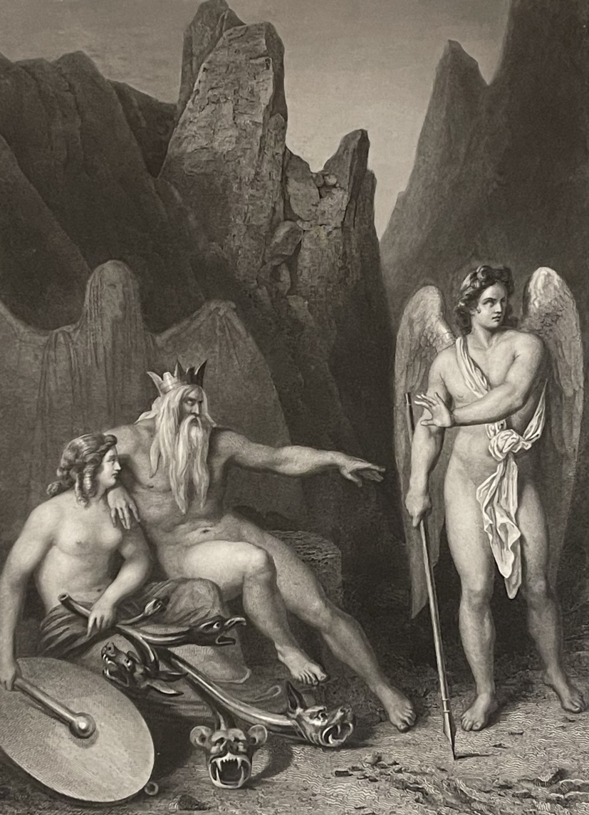 Gustave Doré Satan at the Court of Chaos Paradise Lost 1863 Antique Engraving – Image 3