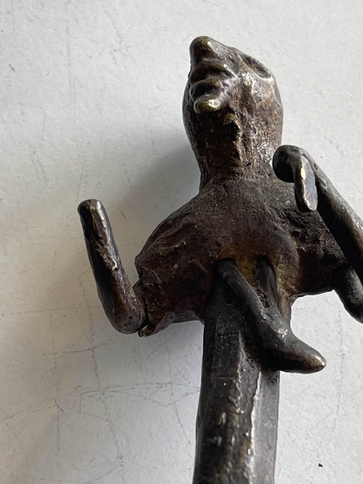 Akan Ashanti Anthropomorphic Brass Figure Ghana Lost Wax African Art – Image 7