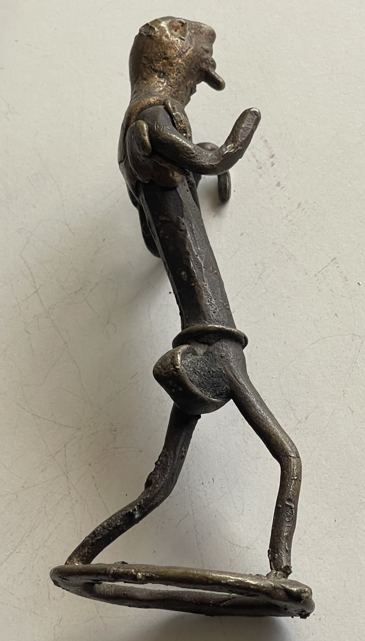 Akan Ashanti Anthropomorphic Brass Figure Ghana Lost Wax African Art – Image 5