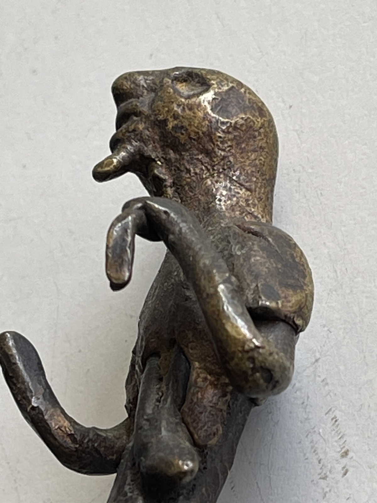 Akan Ashanti Anthropomorphic Brass Figure Ghana Lost Wax African Art – Image 3