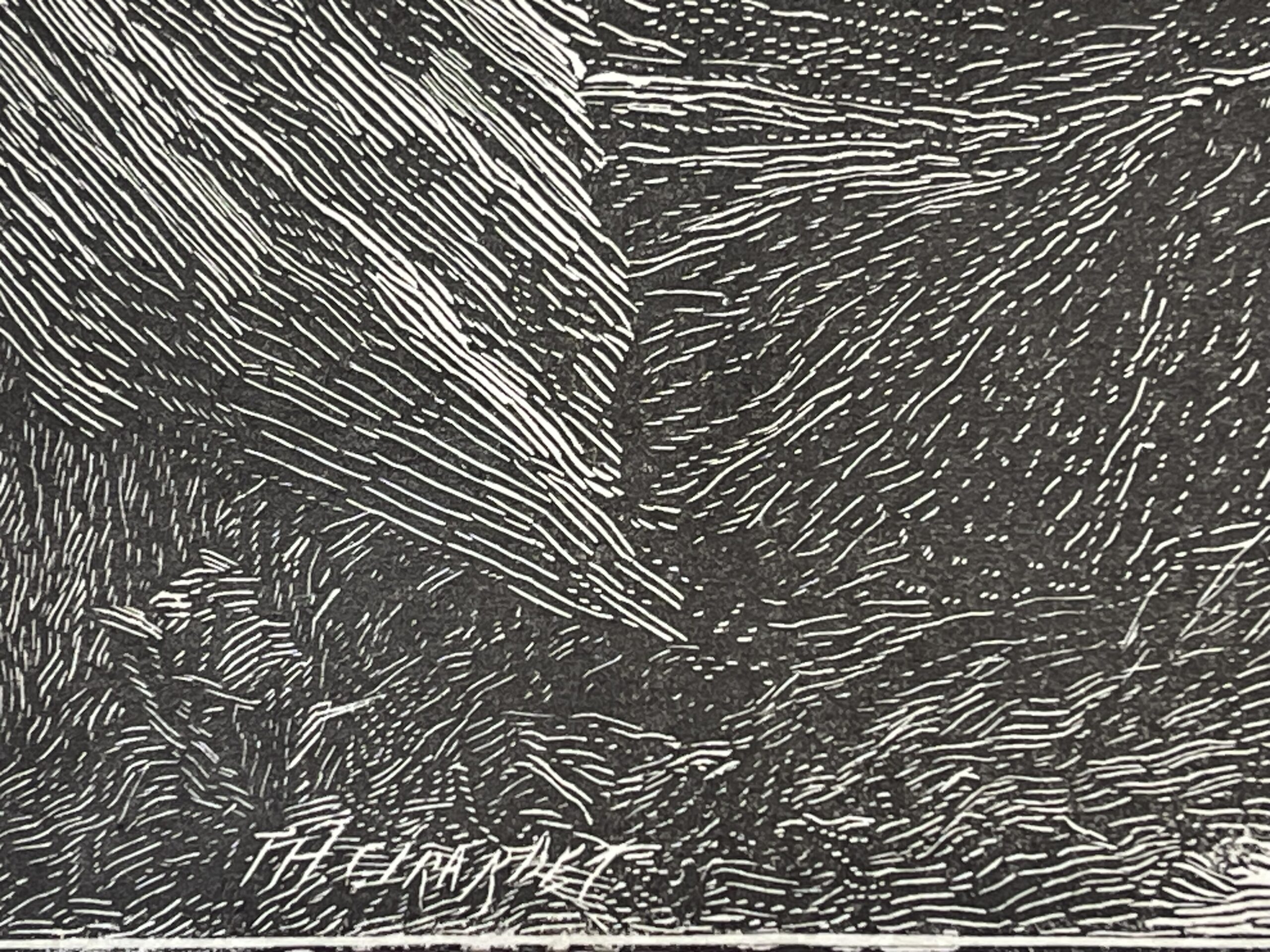 Eugene Burnand Swiss Farm c.1883 Wood Engraving Henri Thiriat Cattle Suisse – Image 2