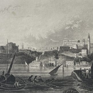 Oran Algeria – Mediterranean Harbour View by Nyon 1840 Engraving