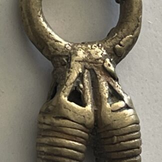 Mali Dogon Twin Fertility Bronze Pendant – African Tribal Ornament