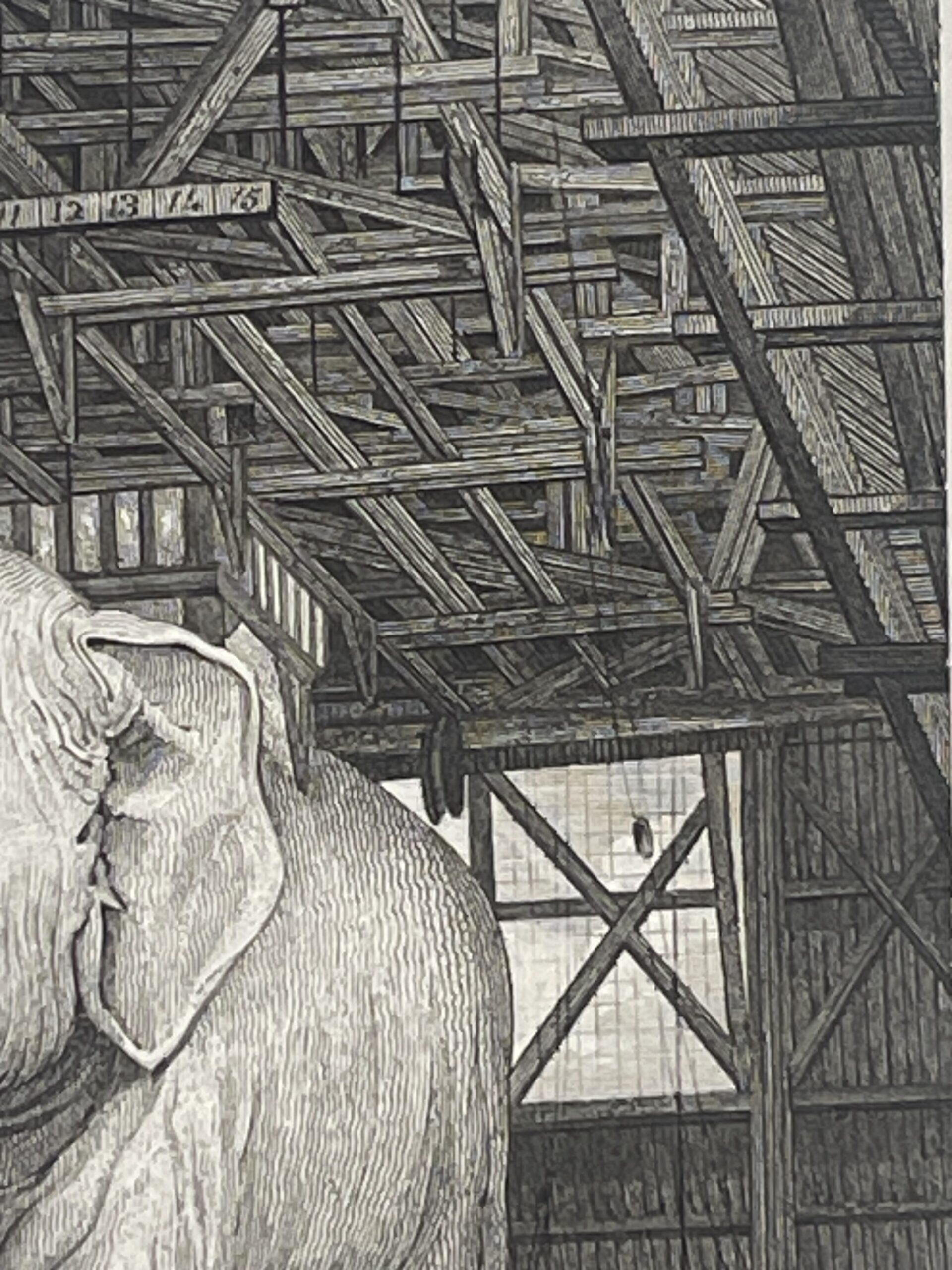 Paris Bastille Elephant Model – Antique Engraving Dated 1830 – Image 6