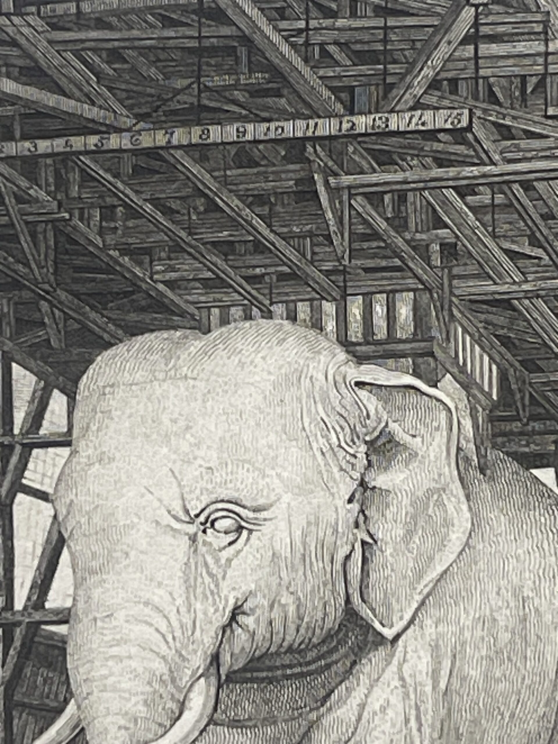 Paris Bastille Elephant Model – Antique Engraving Dated 1830 – Image 5