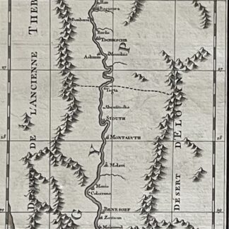 Nile River Map 1817 – Egypt and Nubia from Sennar to the Mediterranean