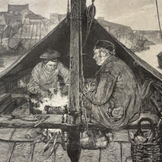 Camaret-sur-Mer Finistère Brittany France – Fishermen’s Soup Engraving c.1894