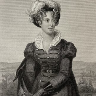 Duchess of Berry Engraving by Montaut circa 1830 – Marie-Caroline