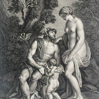 Mercury Teaching Cupid to Read – Bouilliard Engraving Palais Royal 1791