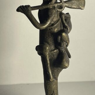 African Hunter Figure with Rifle – Possible Cameroon Grassfields Origin
