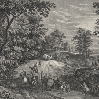 After Pierre Breughel – Le Grand Chemin, Engraved by Racine 1791