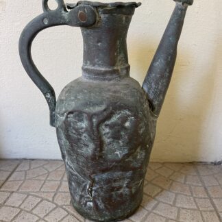 Slave Water Jug Antique Tinned Copper Gargoulette with Long Spout