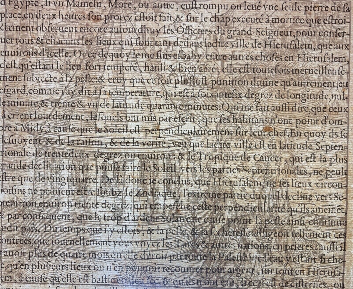 Israel Jerusalem Woodcut 1575 – Absalom’s Tomb – André Thevet – Image 4