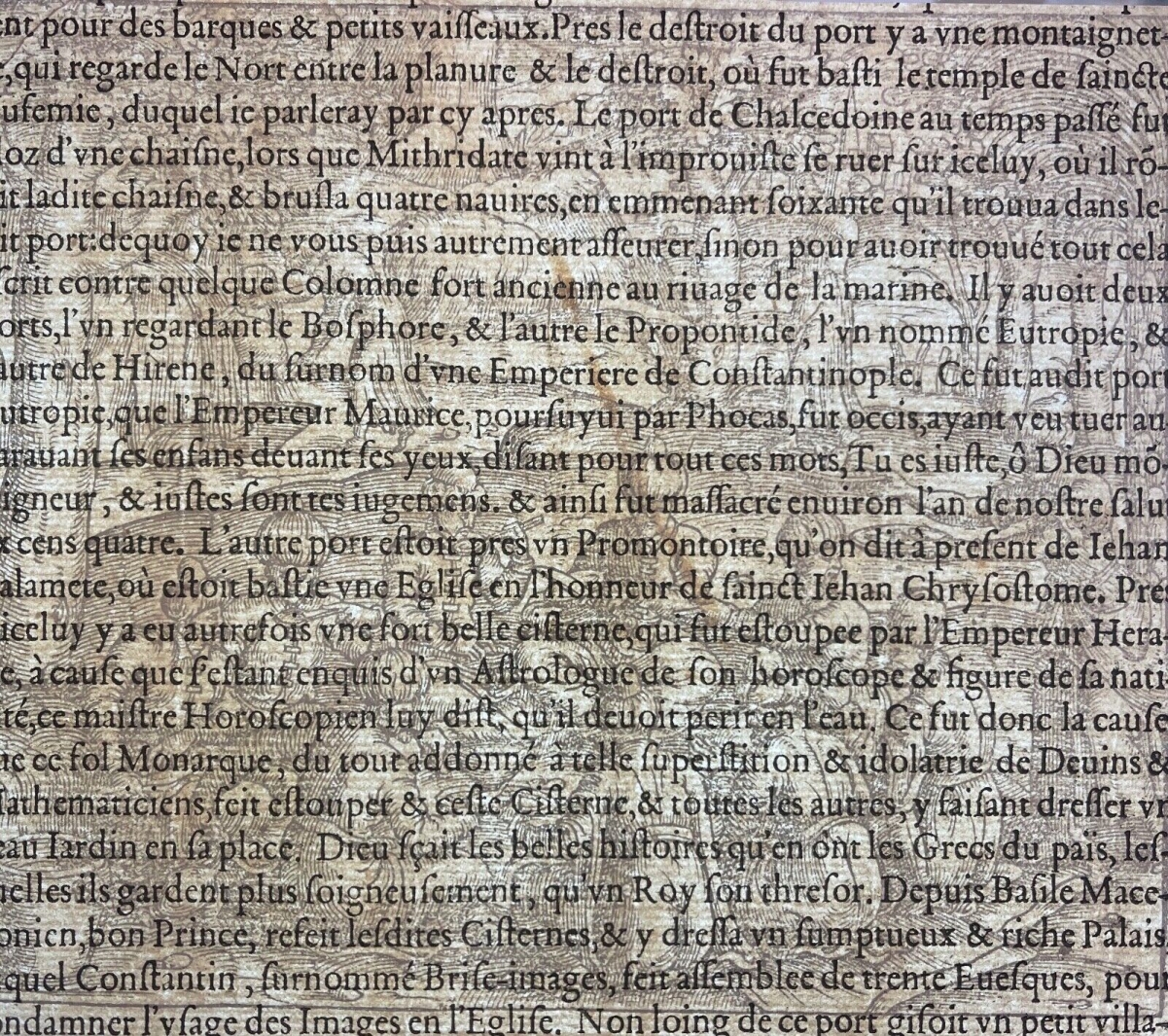 André Thevet Ottoman Banquet at Chalcedon – Original 1575 Woodcut – Image 9