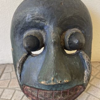 Nepalese Grinning Dance Mask – Himalayan Folk Art, circa 1975
