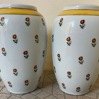 Paris Porcelain Vases circa 1830 – Pair with Floral Sprigs French