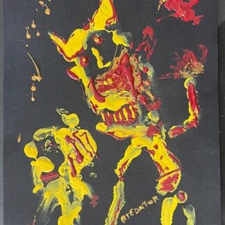 Predator – Brazilian Voodoo Art Painting, Acrylic Impasto D.M.