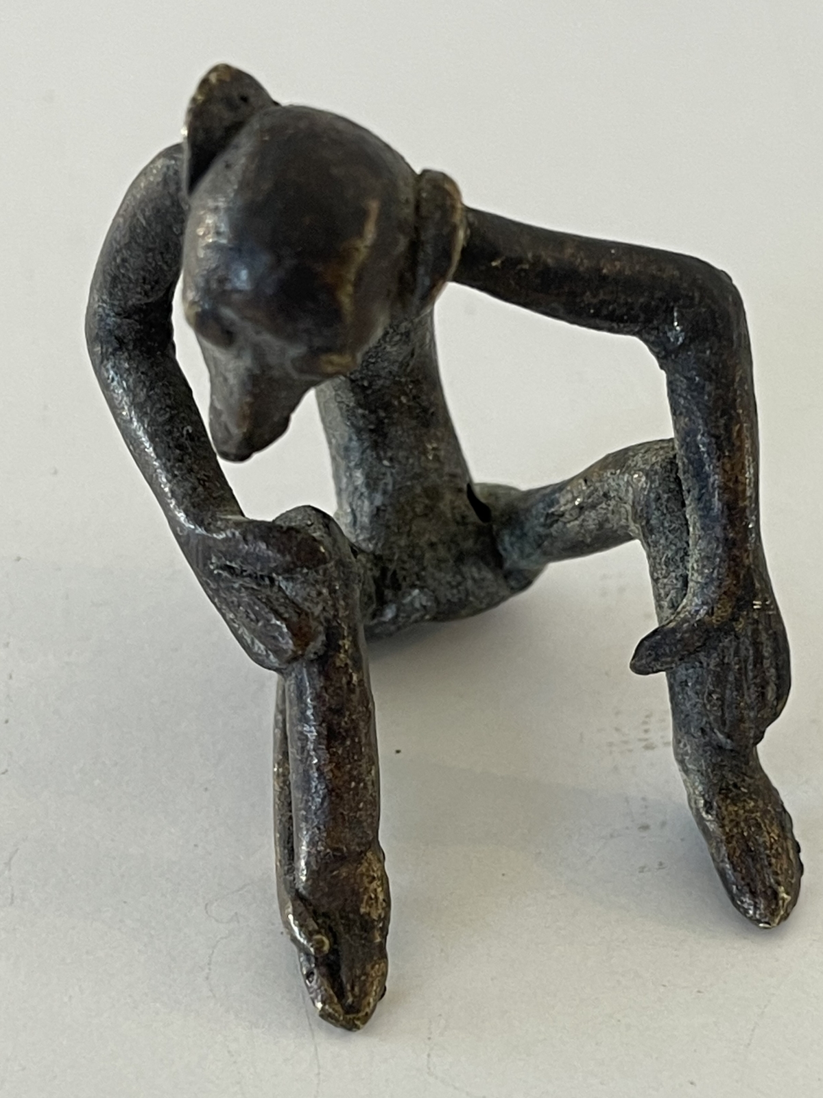 Antique Akan Monkey Goldweight – Ghana or Ivory Coast 19th Century – Image 6