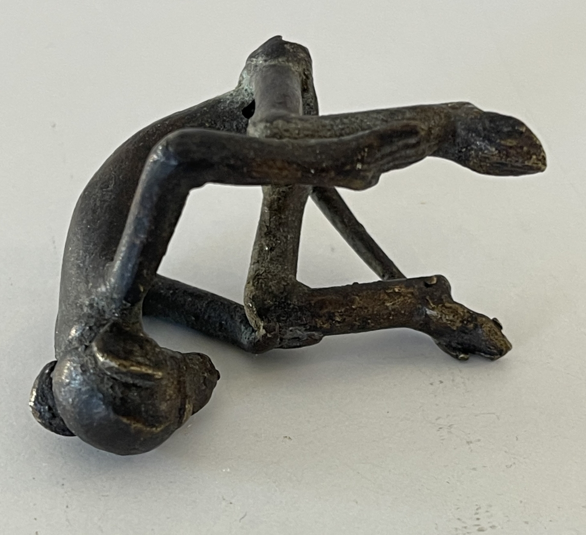 Antique Akan Monkey Goldweight – Ghana or Ivory Coast 19th Century – Image 3
