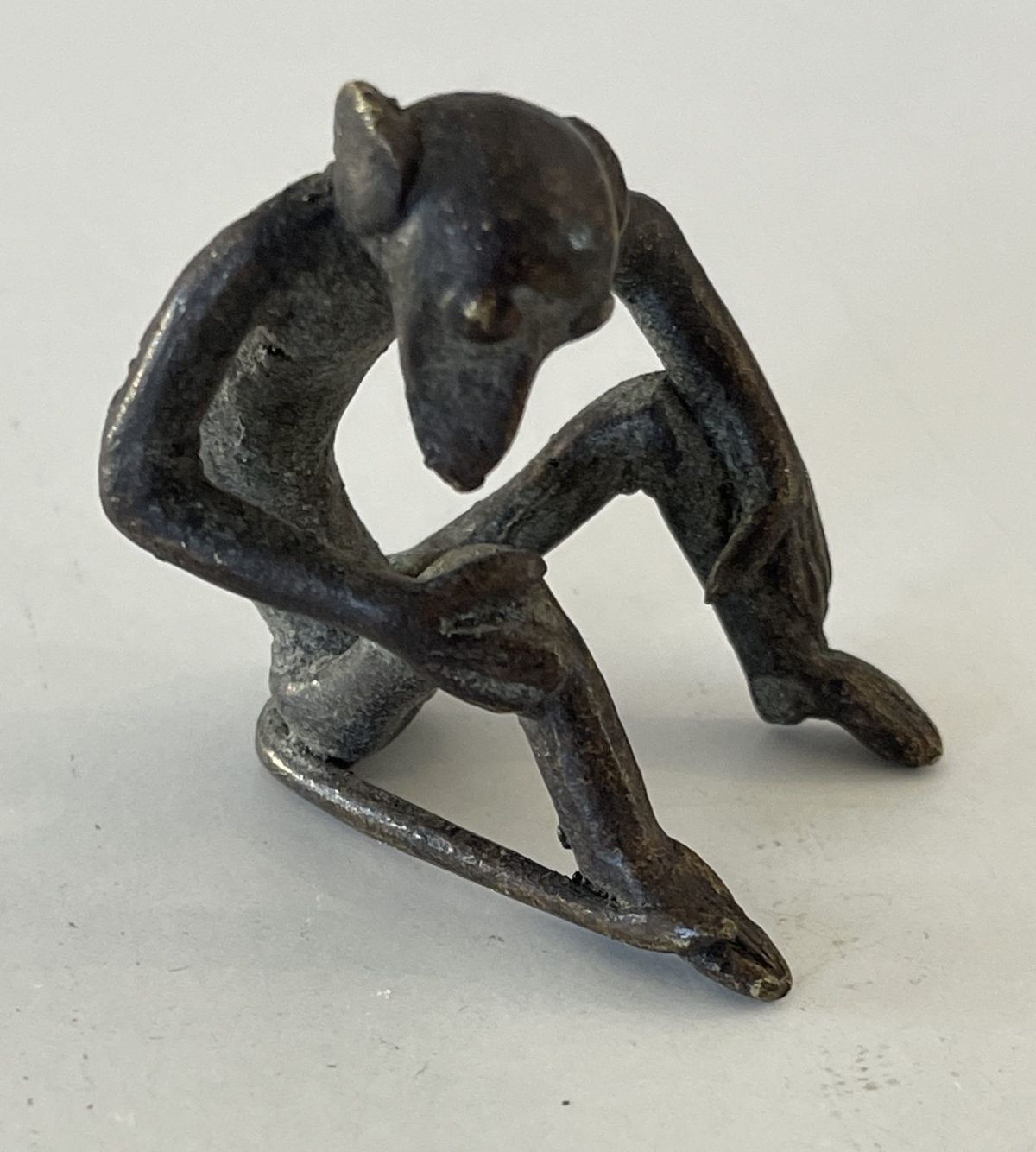Antique Akan Monkey Goldweight – Ghana or Ivory Coast 19th Century – Image 2