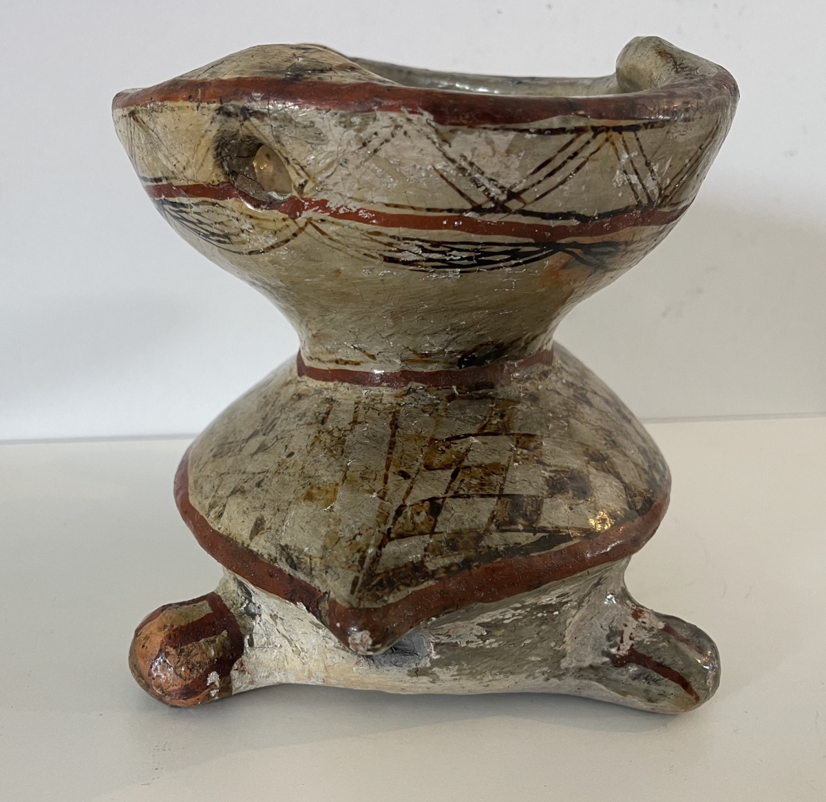 Tunisia Sejnane Berber Turtle Nafer Brazier Pottery 26cm 20th Century – Image 9