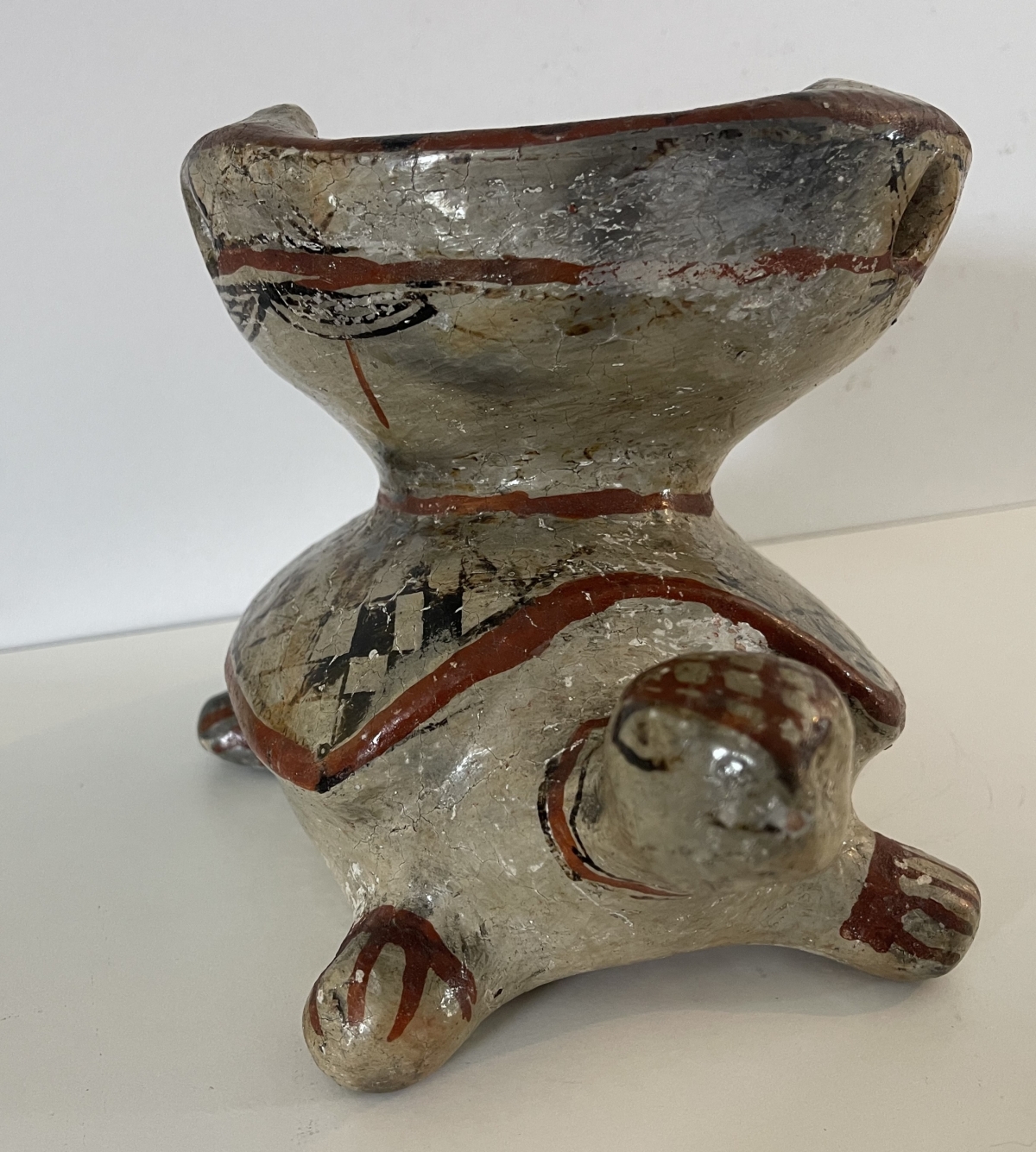Tunisia Sejnane Berber Turtle Nafer Brazier Pottery 26cm 20th Century – Image 10