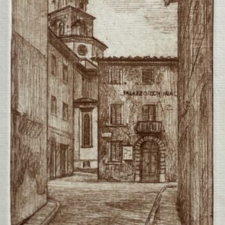 Buti Italy Town Hall 1984 Signed Drypoint Viviano Viviani