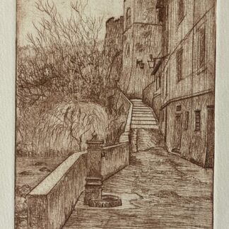 Buti Italy 1984 Castel Tonini Drypoint Signed Viviano Viviani