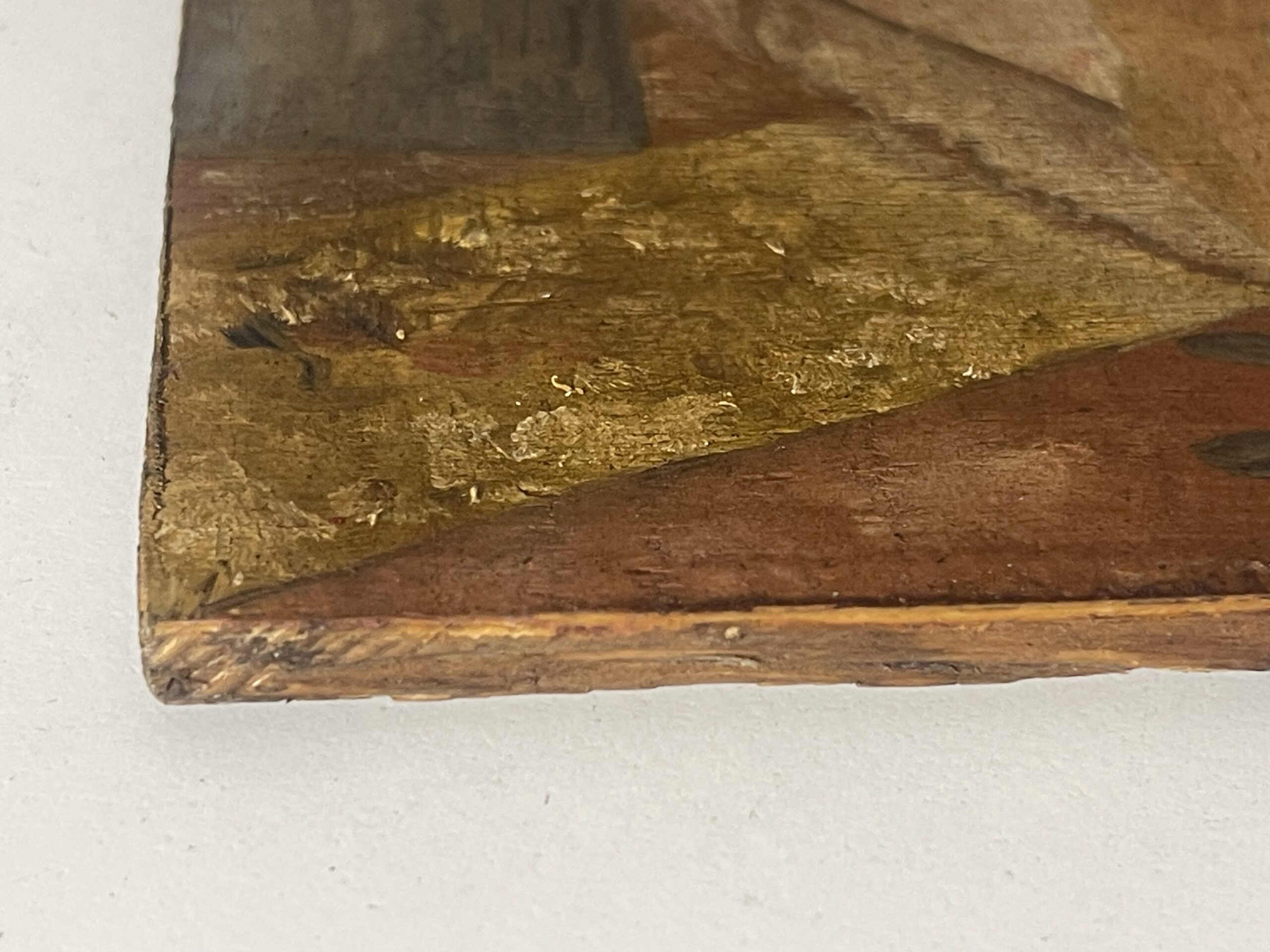 After Bonnard Oil Painting — Intimate Interior with Standing Nude on Wood – Image 2