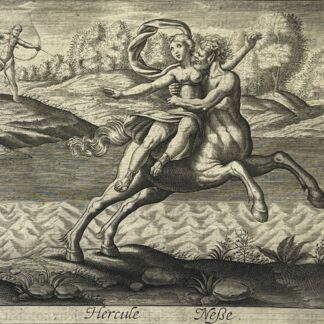 Hercules Nessus and Deianira 1622 Mythological Print after Antonio Tempesta