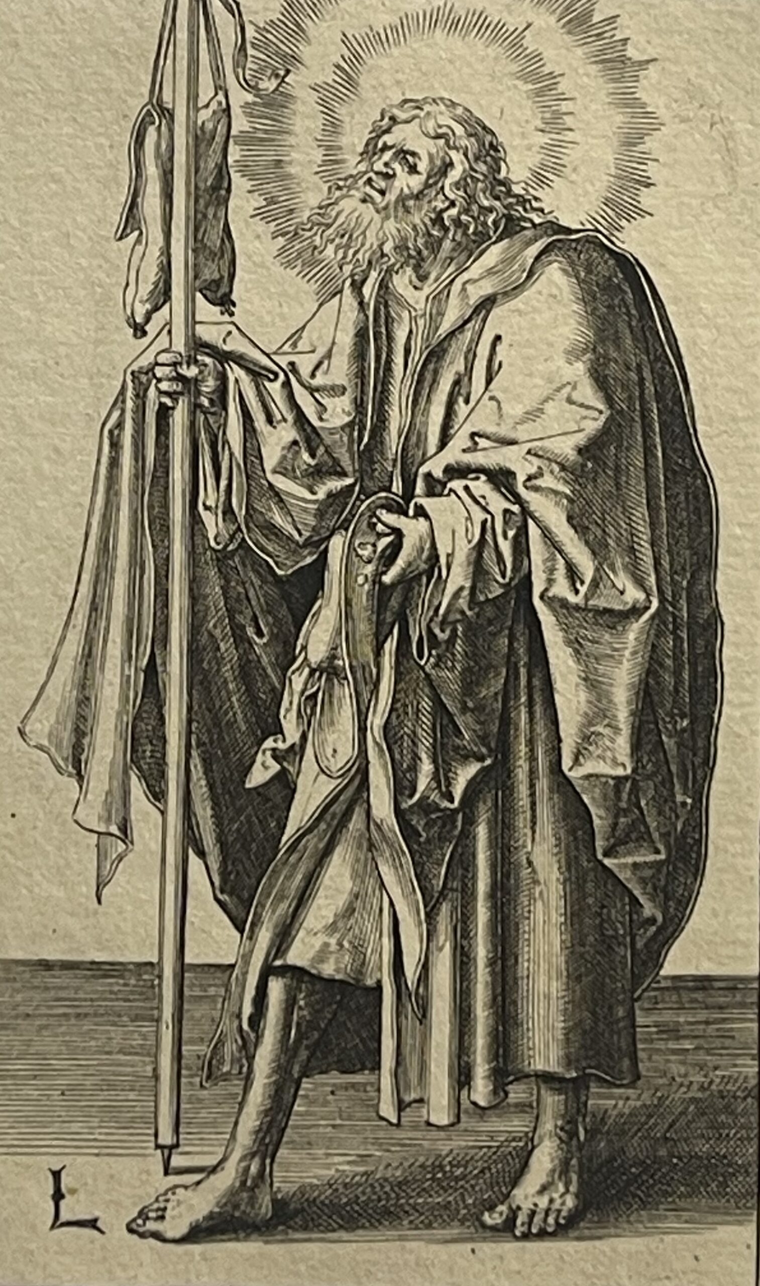 Lucas van Leyden Saint John Amand Durand 1880 Print on Watermarked Paper – Image 4