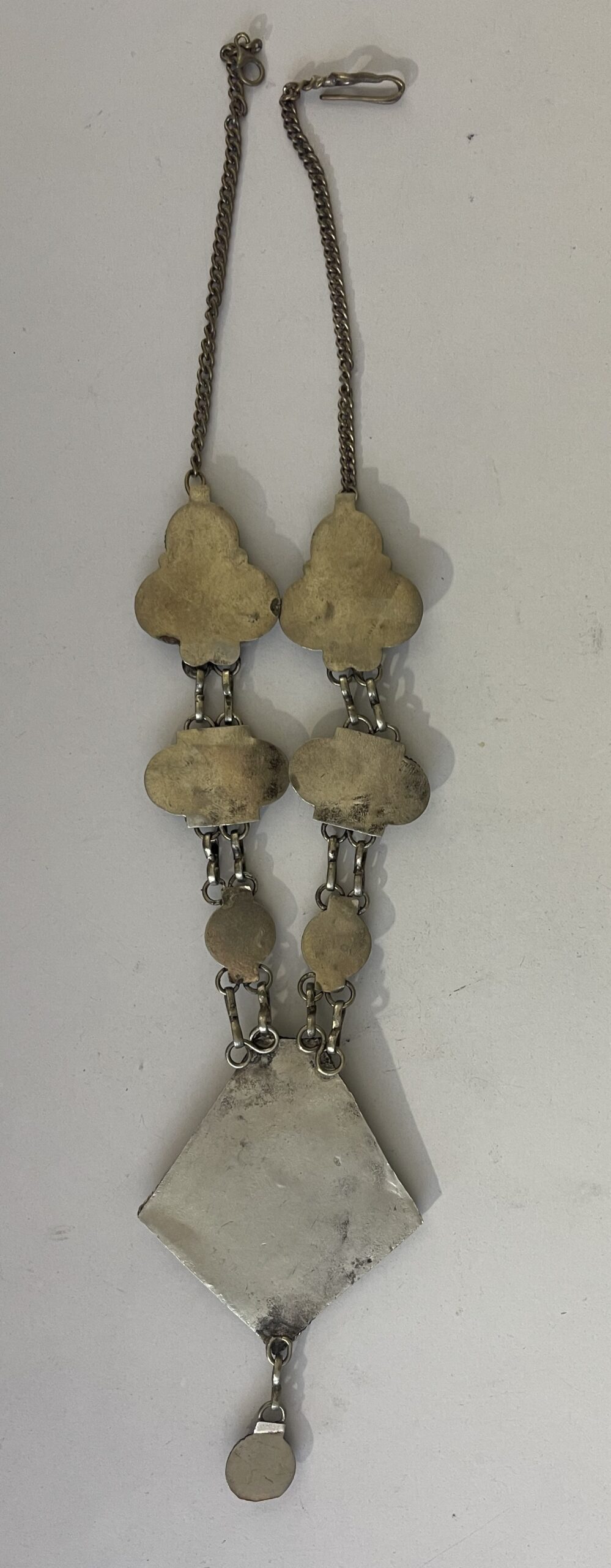 Articulated Amazigh Pectoral Necklace c.1970 with Carnelian and Amber Agate – Image 3