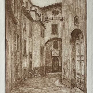 Buti Italy Via Danielli 1984 Drypoint Signed Viviano Viviani